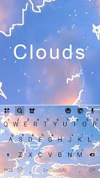 Doodle Blue Sky Keyboard Theme