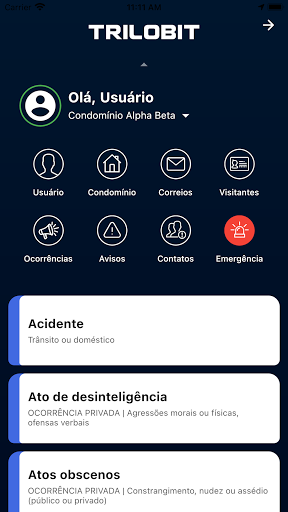 Android application Trilobit screenshort