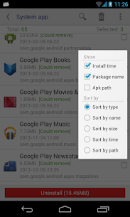 System app remover (root needed) Apk 2