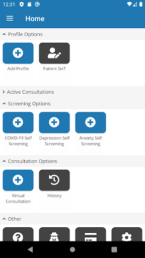 Healthcare Framework (HCF) Screen 2