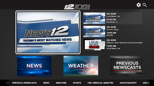 Screenshot of KXII News