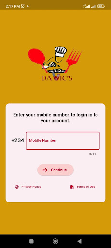 Android application Da Vics FoodCity screenshort