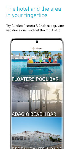 Android application Sunrise Resorts & Cruises screenshort