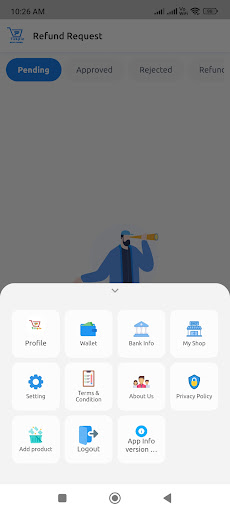 Android application Takpie Shop Owner screenshort