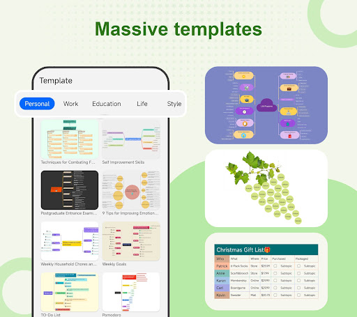 Screenshot of Nice Mind Map - Mind mapping