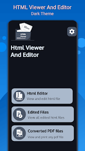 HTML Viewer: HTML Editor