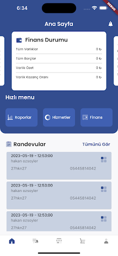 Android application Yıkama Takip CRM screenshort