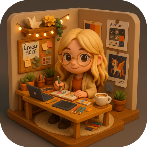 3D Diorama: AI Chibi Miniature