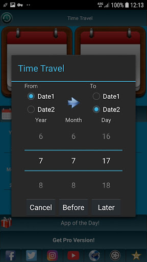 Years & Days Calculator Screen 2