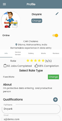 JOBA (EASY JOBS & SERVICES) Screen 2