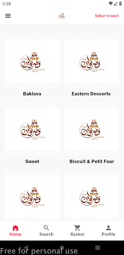 Android application toleen sweet screenshort