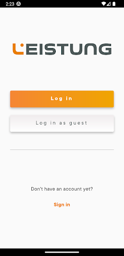 Android application Leistung Connect screenshort