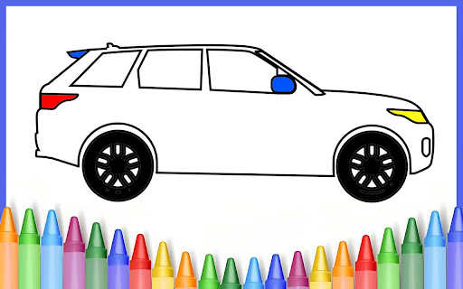 Car colouring and drawing game Screen 3