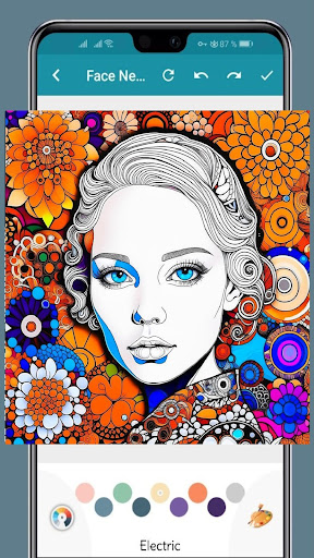 ArtVisage: Face Neuro Coloring Screen 3
