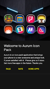 Aurum - צילום מסך של Icon Pack