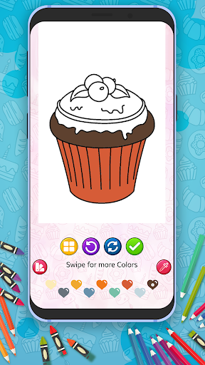 Cute Sweet Food Coloring Book Screenshot
