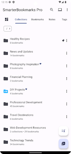 Screenshot of Smarter Bookmarks