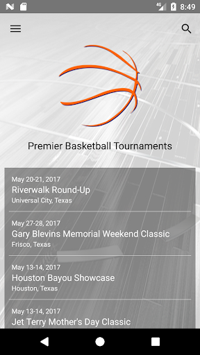 Android application Premier Basketball screenshort