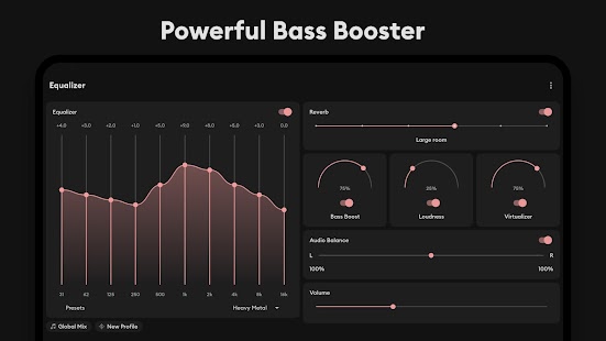 Flat Equalizer - Bass Booster स्क्रीनशॉट