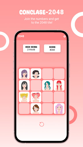 Android application ConClase-2048 screenshort