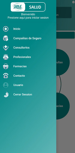 Android application Aquipago Salud Beneficiarios screenshort
