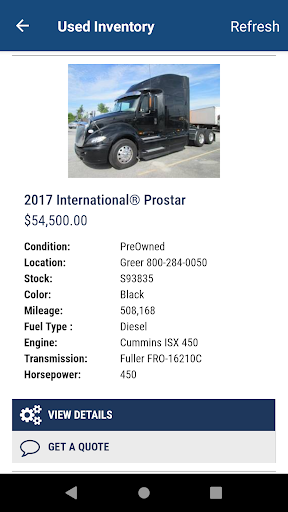 Carolina International Trucks Screen 3