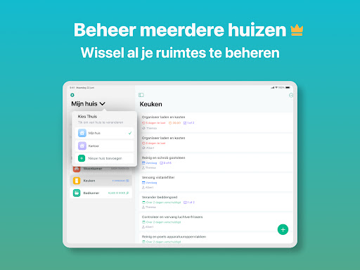 Huishouden & Opruim app