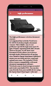 Epson ES-500WII printer guide