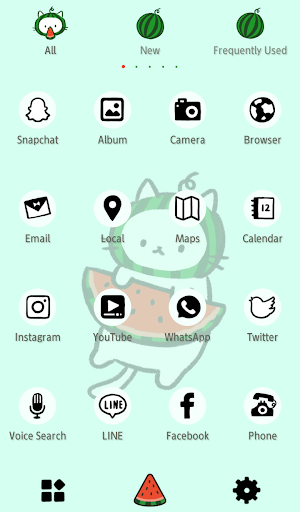 Watermelon Kitty Cat Theme Screen 3