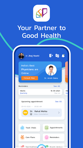 Android application PurpleDocs for Patients screenshort