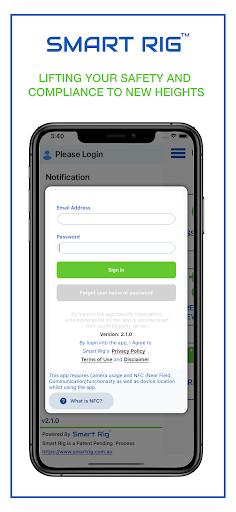 Android application Smart Rig screenshort