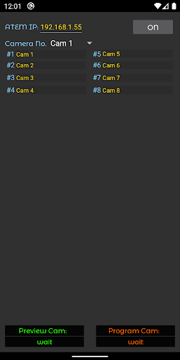 Android application ATEM Tally Light screenshort