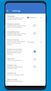 BlueWay Smart Bluetooth Bildschirmfoto