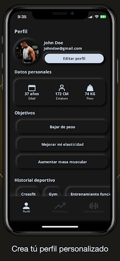 Overfitness Screen 2