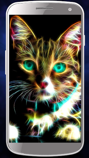 Android application Neon wallpapers – neon animals screenshort