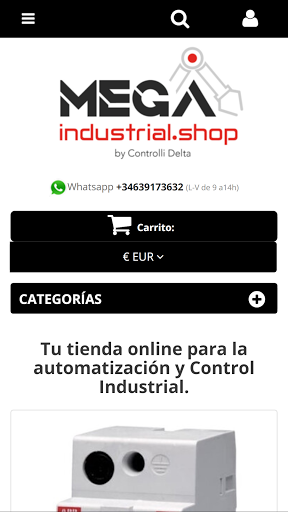 Android application Megaindustrial Shop screenshort