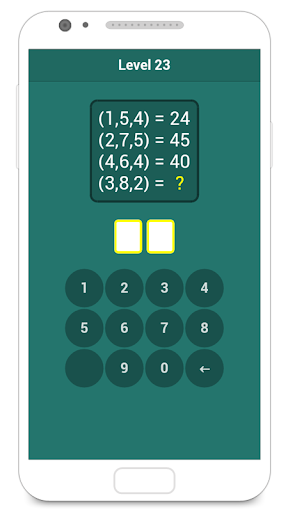 Screenshot of Numbers quiz