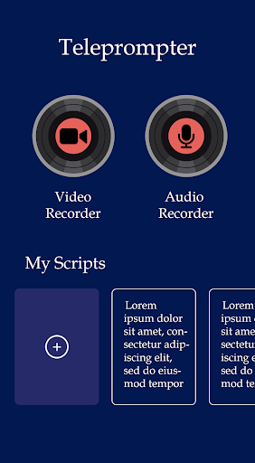 Android application Video & Audio Teleprompter screenshort