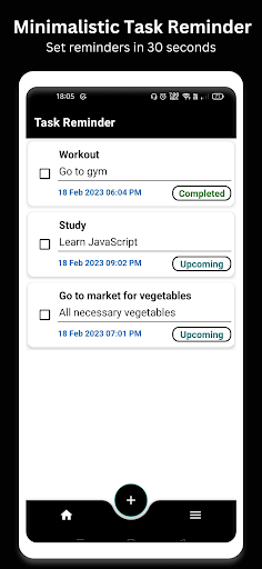 Android application Minimalistic Task Reminder screenshort