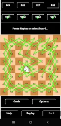 Knights Tour Chess Board Games - Screenshot Image