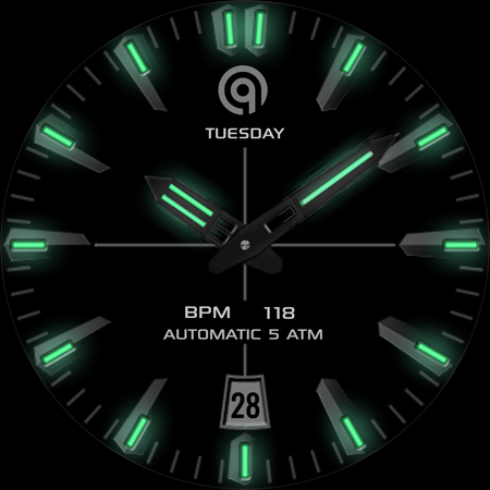 Luminous 3 Dark Wear OS 4+ screenshot 35