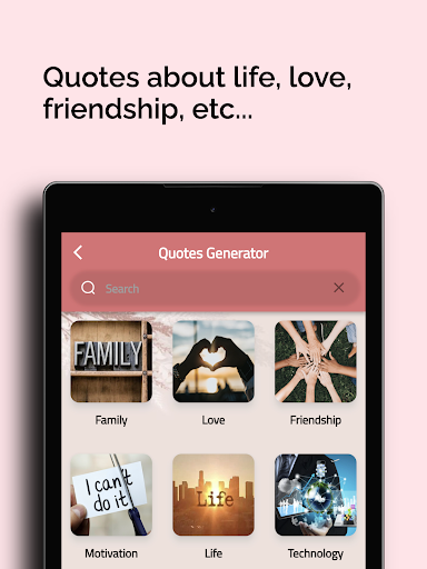 Quotes generator Screen 3