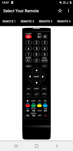 SUNNY TV Remote Screen 3