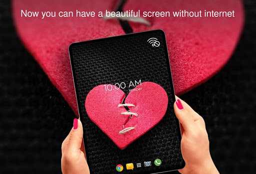 Broken heart on offline wallpapers