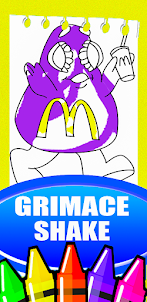 the grimace shake coloring