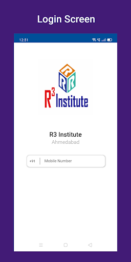 Android application R3 Institute screenshort