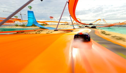wallpaper Hot Wheels cars race