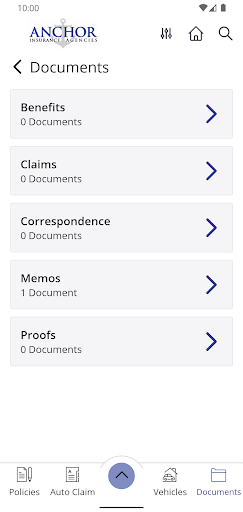 Anchor Insurance Online Screen 3