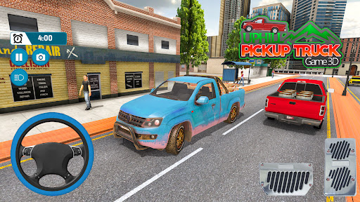 Uphill Pickup Truck Game 3D Screen 3
