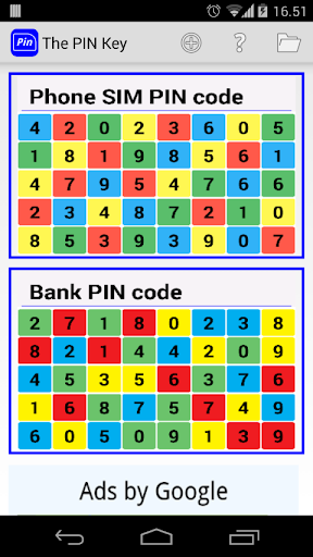 Android application The PIN Key screenshort